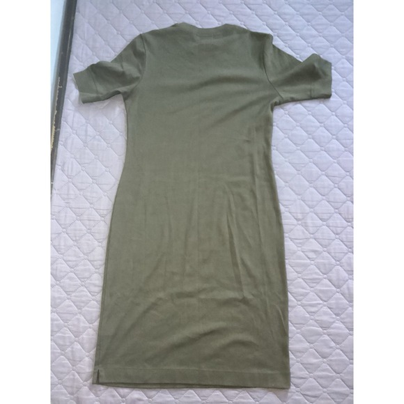 Lauren Ralph Lauren Size Med Dress Army Green 100% Cotton - Picture 4 of 4